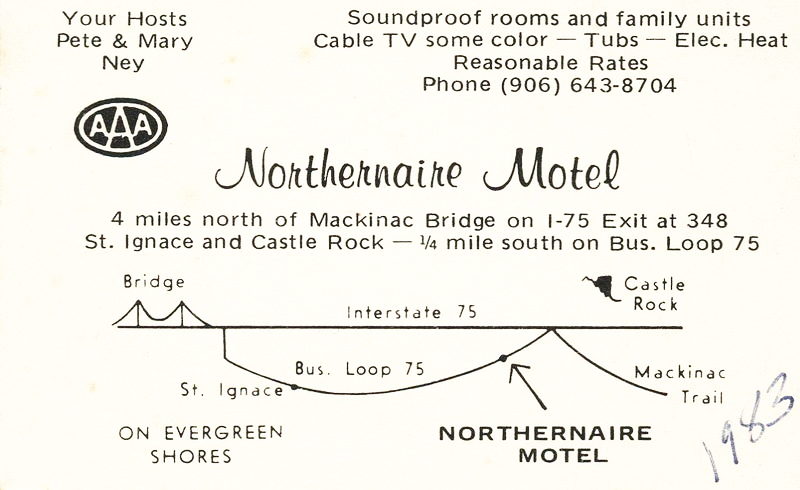 Cedars Motel (Northernaire Motel) - Vintage Postcard